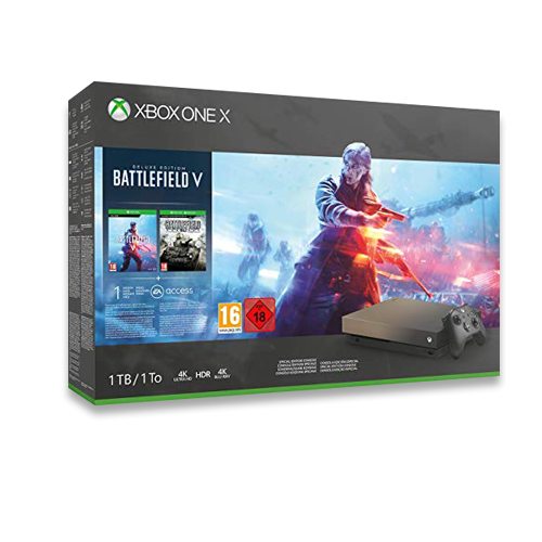Xbox One X 1TB Console – Gold Rush Special Edition Battlefield