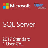 MICROSOFT SQL SERVER 2017 STANDARD – 1 USER CLIENT ACCESS LICENSE